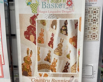 Country Bunnies Pattern by The Pattern Basket Quilt Top Instructions Physical Copy