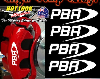 PBR brake caliper Hightemp decal set x4  drift JDM Motorsport
