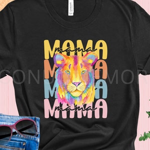 Mama Lioness Shirt, Vintage Watercolor Lion Design, Mama Hear Me Roar T-Shirt, Mothers Day Gift Tee, Bad Ass Mom T Shirt, Dont Mess With Mom