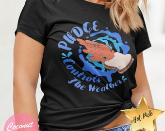 Pudge the Fish T-Shirt, Lilo and Stitch Shirt, Pudge Controls the Weather, Florida Adventure Gift, California Vacation Tee, Hawaii Vacay