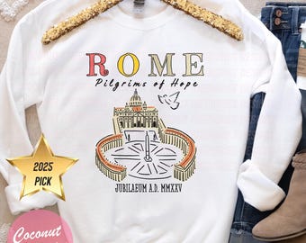 T-shirt Blanc Impression Couleur Jubilé 2025 Kit Du Pèlerin | Vente En Ligne Sur