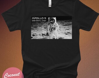 Chemise d'alunissage d'Apollo 11, t-shirt un petit pas pour homme, cadeau d'alunissage sur la lune, aigle a atterri, homme sur la lune, cadeau pour amoureux de l'espace