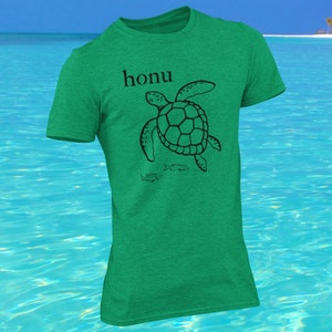 Honu Shirt | Hawaiian Sea Turtle Shirt | Animals of Hawaii Shirt | Unisex - Women & Men Tee | Coconut Memories T-Shirt