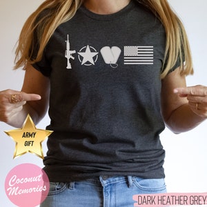 Army Love T-Shirt, Soldier Love Shirt, Army Wife Tee, Army Mom Tee, Soldiers Wife Shirt, I Love my Soldier Gift, Army Daughter Tee