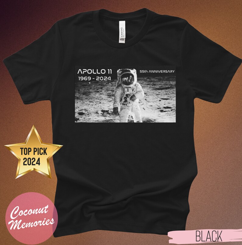 Apollo 11, 55th Anniversary Moon Landing Shirt, Commemorate Apollo 11