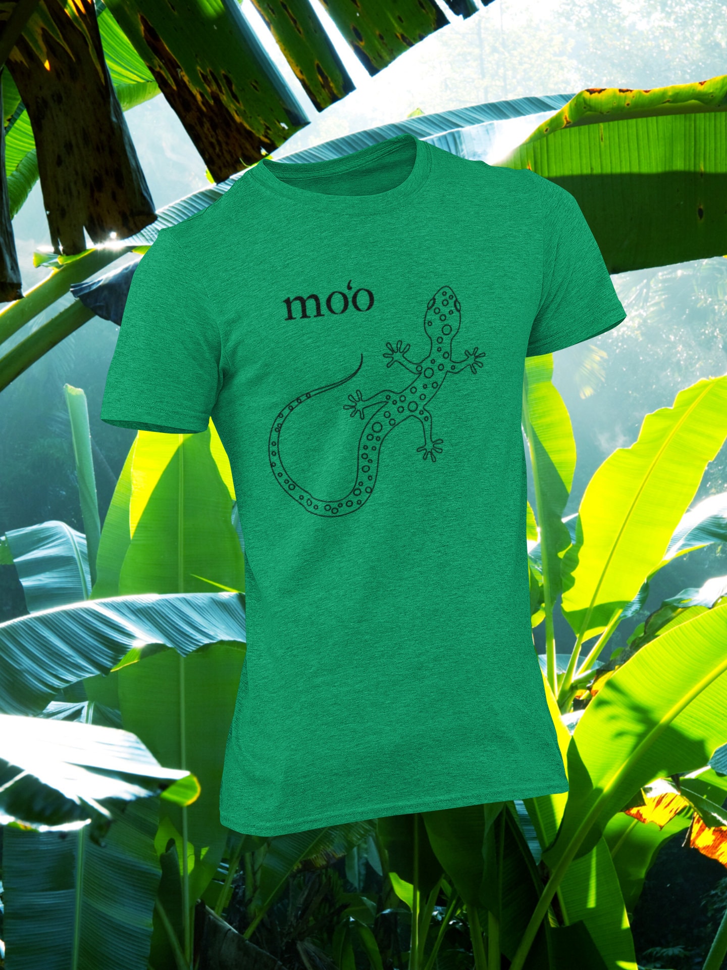 Mo'o Shirt | Hawaiian Lizard Shirt | Gecko Shirt | Animals of Hawaii Shirt | Unisex - Women & Men Tee | Coconut Memories T-Shirt