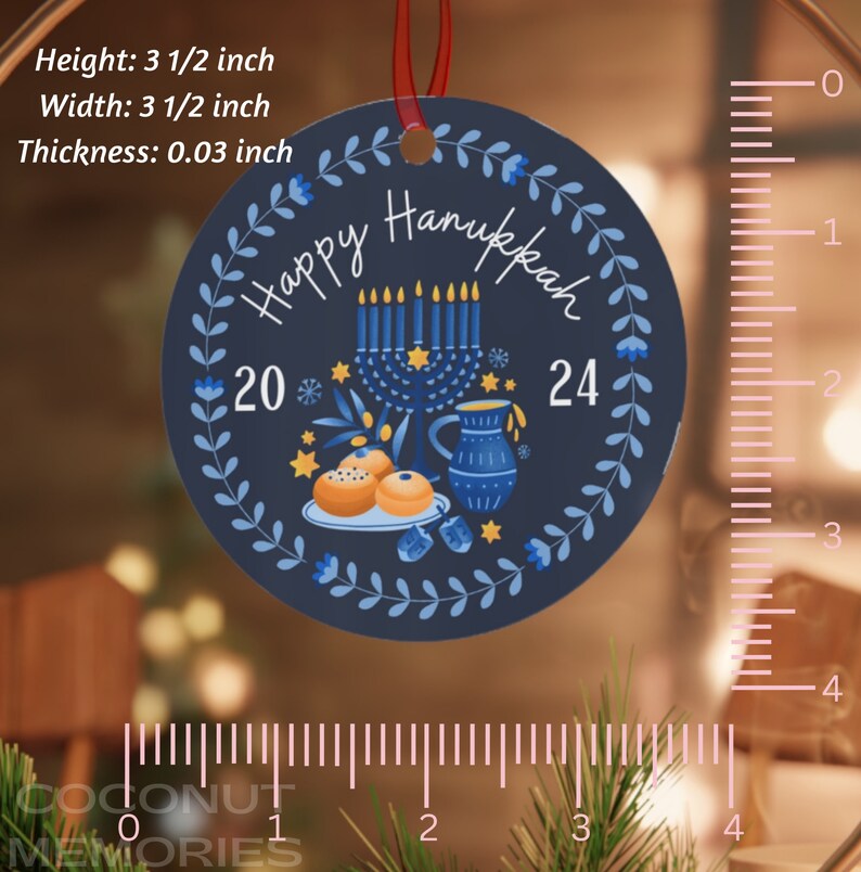 Happy Hanukkah 2025, Hanukkah Gift, Jewish Ornament, Festival Ornament