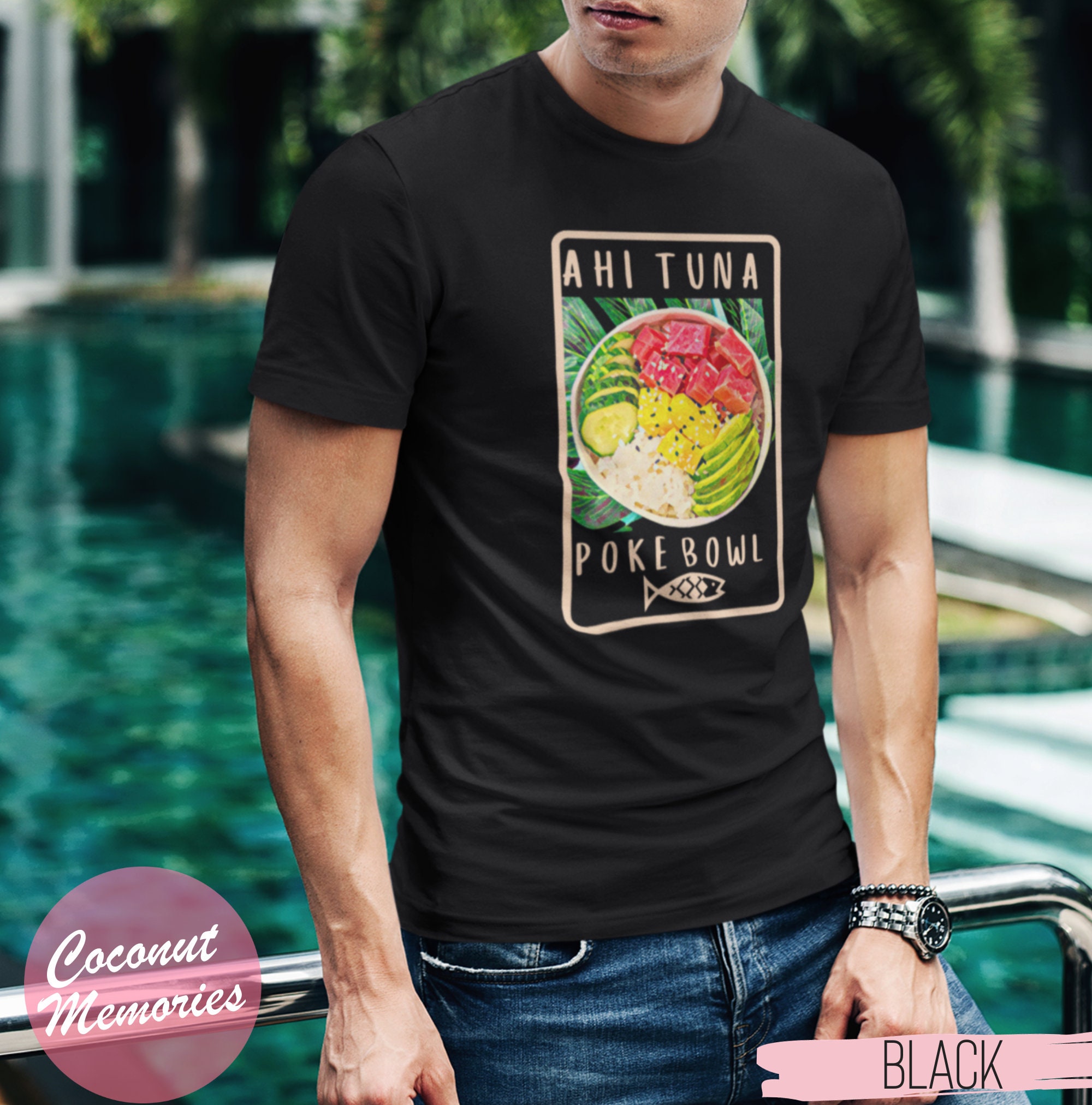 Ahi Tuna Poke Bowl Shirt, Hawaiian Poke Bowl T-shirt, Sushi Lover