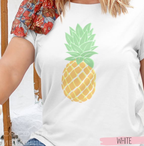 Pineapple Shirt, Pineapple Summer T-shirt, Pineapple, Princess, BOHO Fruit  Tee, Simple Aesthetic Design, Beach Vibes, Summer Clothing 