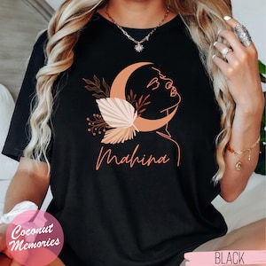 Mahina Wahine Hawaiian Moon T-Shirt, Moonlit Wahine Shirt, ʻŌlelo  Hawaii Shirt, Hawaiian Kumu Gift, Celestial Beauty Tee, Flowering Moon