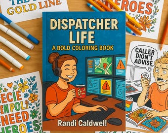 Libro para colorear de la operadora del 911: Divertida forma de aliviar el estrés (PDF imprimible)