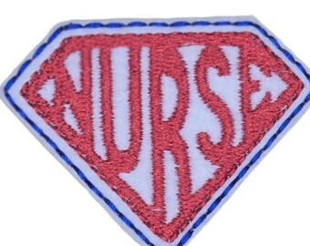 Super Nurse Felt Feltie or Badge Reel