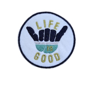Life Is Good Patch - Surfing Patch - Iron On Patch