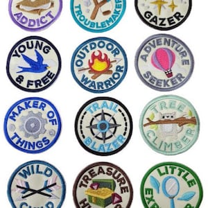Childrens Iron On Merit Badges - Whole set Available at Reduced Cost