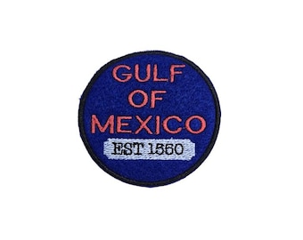 Gulf Of Mexico Patch Machine Embroidery File