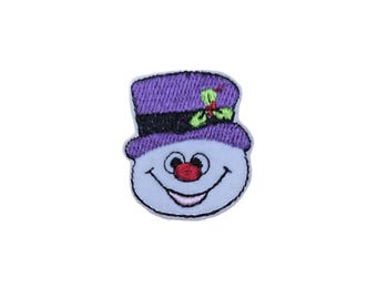 Snowman Face Felt Felties and Badge Reel