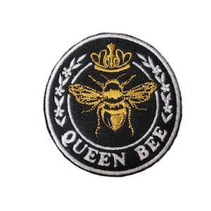 Queen Bee Iron On Patch