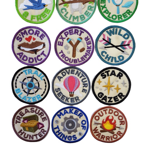 Adventure Merit Badge Sew On/iron on Patches choose From 12 Etsy