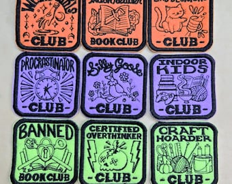 Club Patches – Iron On, Felt Backed, 2.25 Inch Diameter