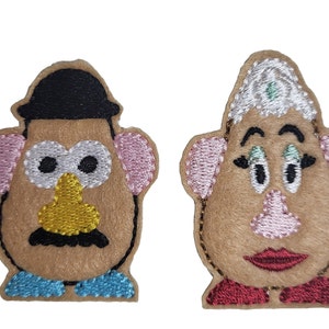 Mr Potato Head and Mrs Potato Head Felt Feltie
