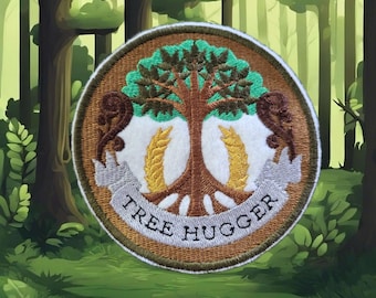 Tree Hugger Iron On Patch