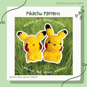 Crochet Pikachu 2 in 1 Pattern - PDF