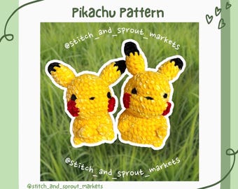 Crochet Pikachu 2 in 1 Pattern - PDF
