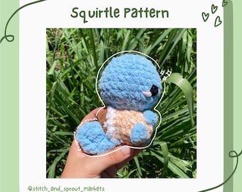 Crochet Squirtle Pattern - PDF