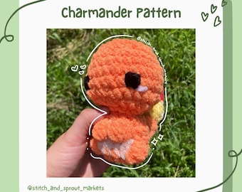 Crochet Charmander Pattern - PDF