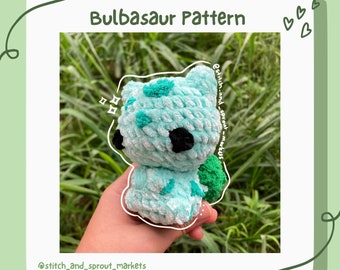 Crochet Bulbasaur Pattern - PDF