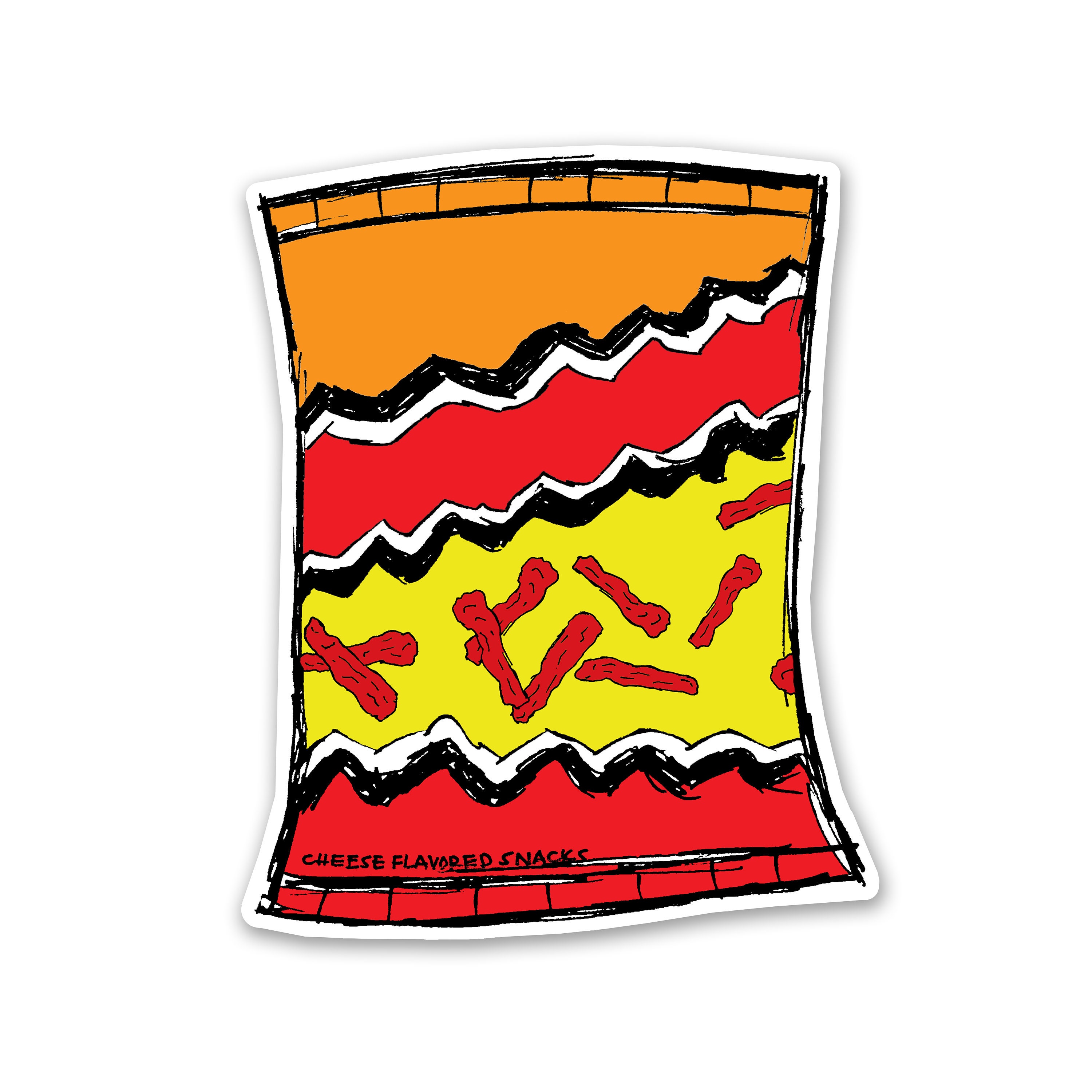 Hot Cheetos Sticker- Durable Matte Waterproof Vinyl Sticker - Etsy