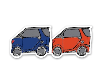 Smart Car Sticker- durable matte waterproof vinyl sticker