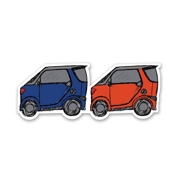 Smart Two Sticker Smart Car Stickers - Etsy UK