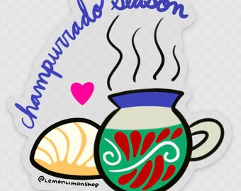 Campurrado Season Clear Sticker- durable matte waterproof vinyl sticker