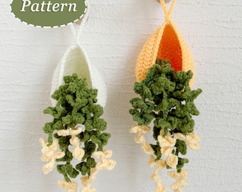 かぎ針編みの小さな植物のパターン - つる性ポトス - 編みぐるみのPDF