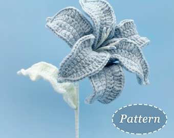Wavy Lily Crochet Pattern | Flower Bouquet DIY Crochet Pattern | English