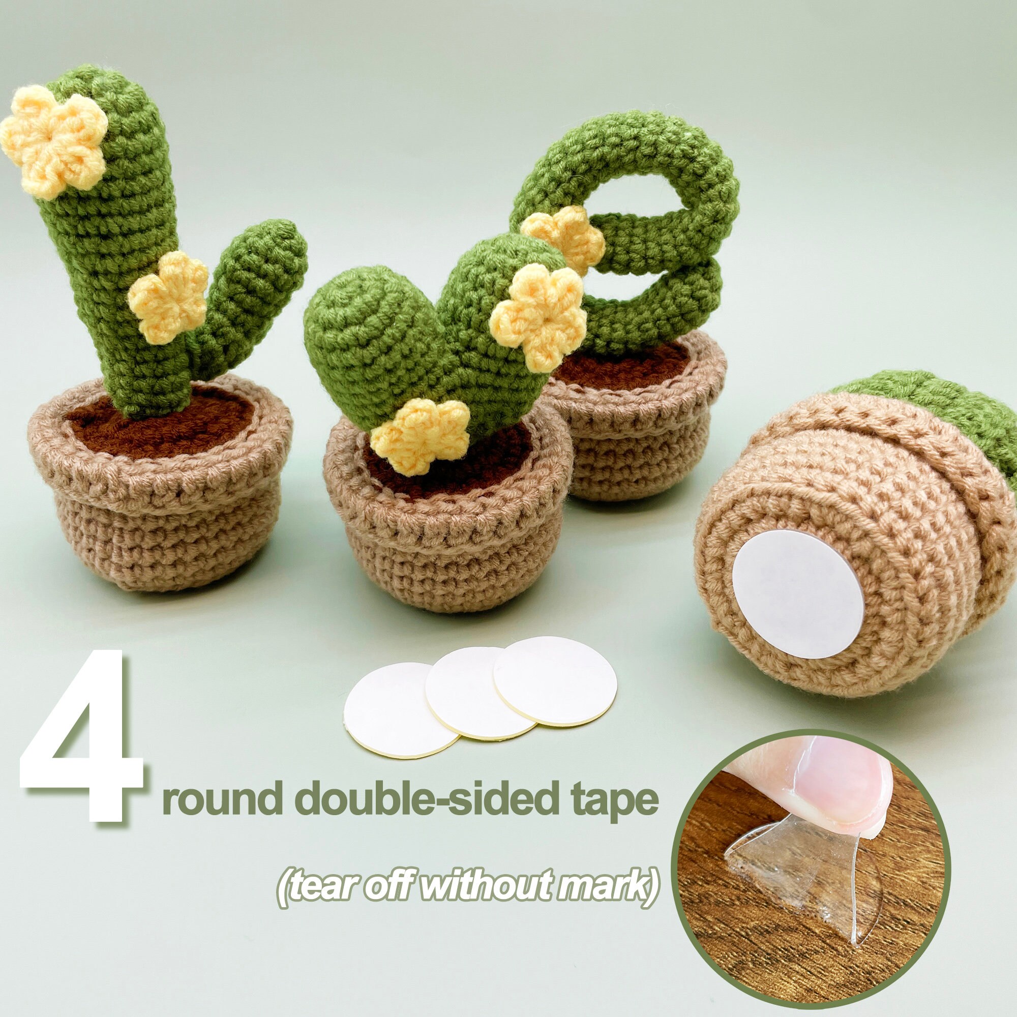 Crochet Cactus Kit: LOVE Plant DIY Home Decor With Video - Etsy
