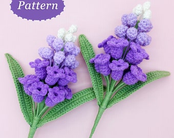 Hyacinth Flower Crochet Pattern | Flower Bouquet DIY Crochet Pattern | English