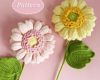 Sunflower Crochet Pattern | Crochet Flowers Bouquet | Digital Download PDF | English