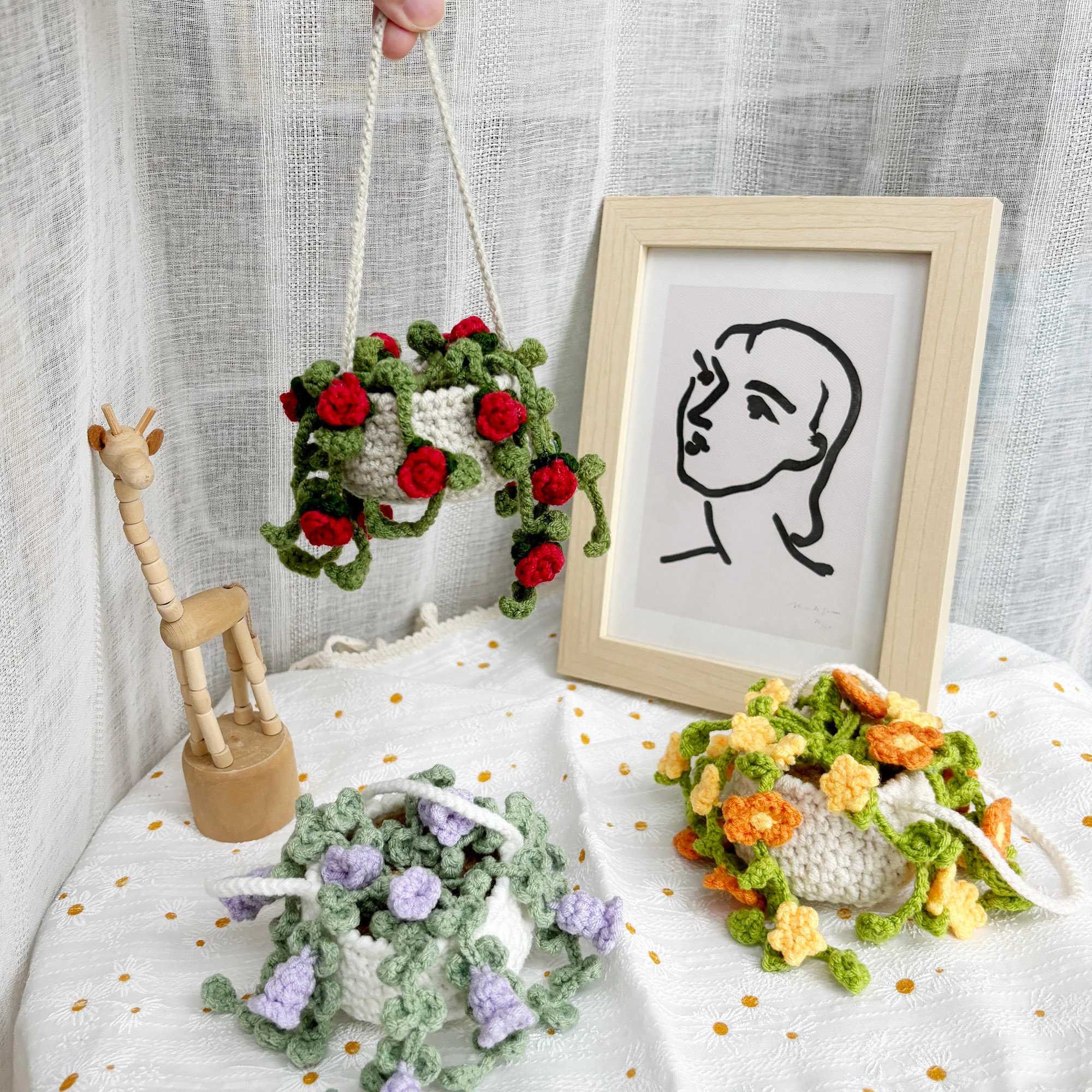 String of Flowers Crochet Pattern Bundle: Daisy, Rose, Morning Glory ...