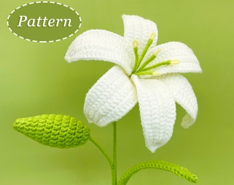 Lily Crochet Pattern | Flower Bouquet DIY Crochet Pattern | English