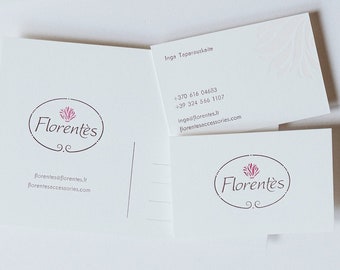 Letterpress Business Cards and Postcard Set