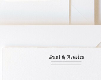 Personalized Couple Letterpress Notecards / Couple Stationery Set with an Envelope