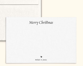 Custom Greetings Card for Holidays / Personal Letterpress Stationery Set