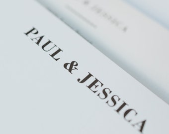 Personalized Correspondence Cards for a Couple / Bespoke Letterpress Stationery Set