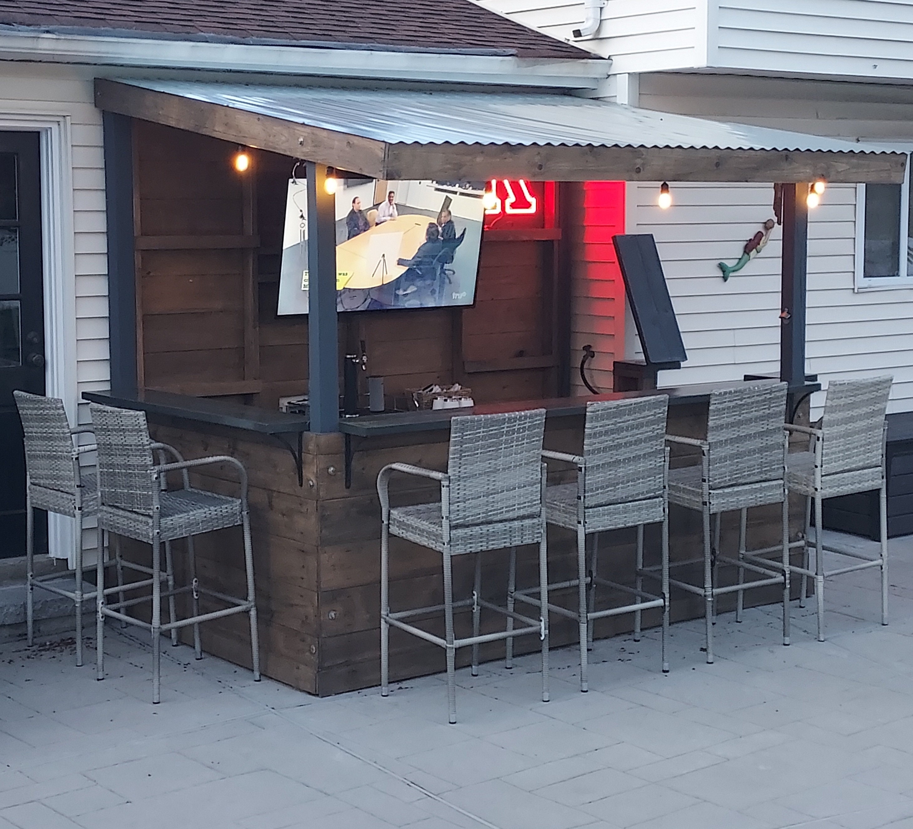 DIY Backyard Bar Plan Etsy UK