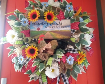 Country Fall Wreath