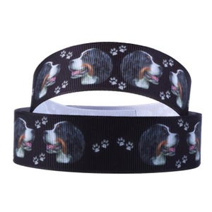 1&quot; (1 yard) Dog puppy dog pet adoption grosgrain ribbon crafting ribbon Hair Bow ribbon