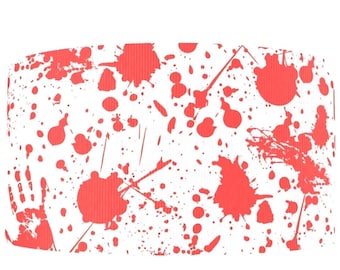1.5" (1 yard) Halloween party blood drip bloody horror splatter printed grosgrain ribbon crafting ribbon decoration