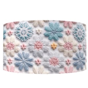 1&quot;(1 yard) kerstsneeuwvlok winter 3D-look vakantieaccent grosgrain lint knutsellint Haarstriklint